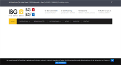 Desktop Screenshot of ibg-corp.de