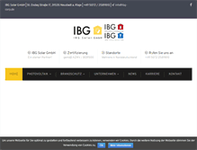 Tablet Screenshot of ibg-corp.de